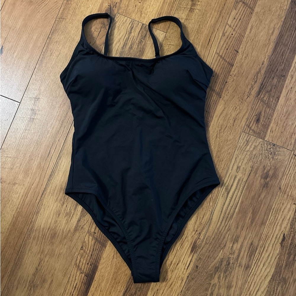 Shade & Shore Black One Piece Swimsuit